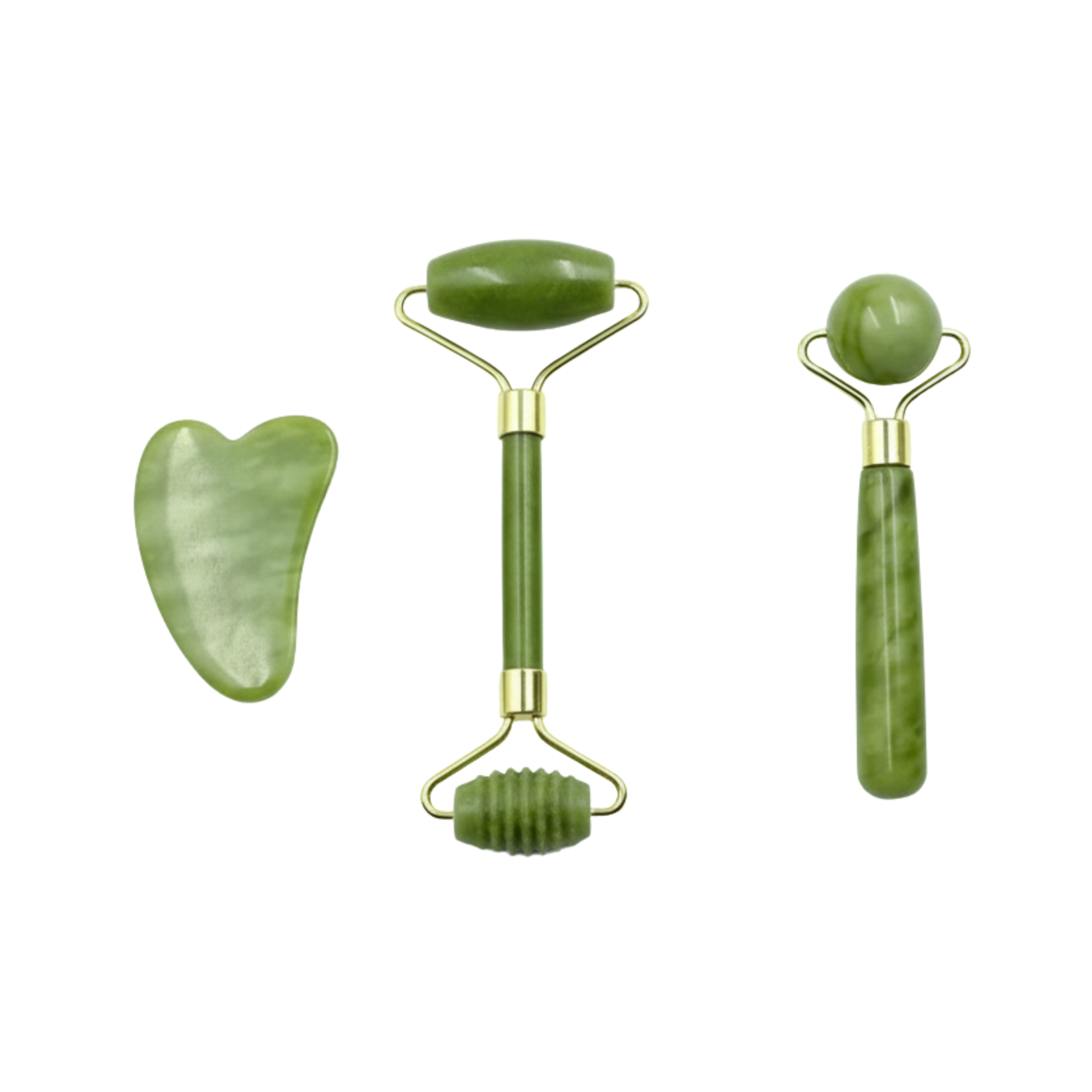 Natural Jade Roller & Gua Sha Set